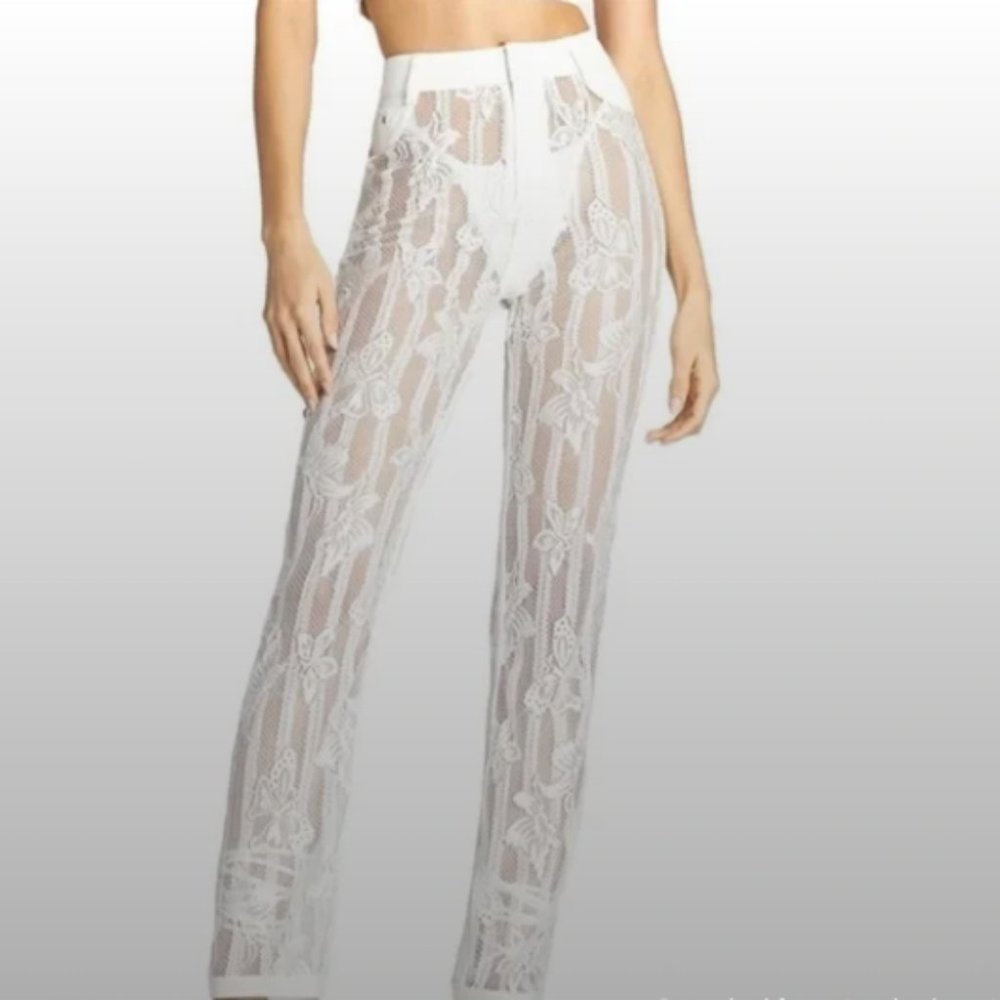 I.AM.GIA White Lace Yves Pant Sz XL